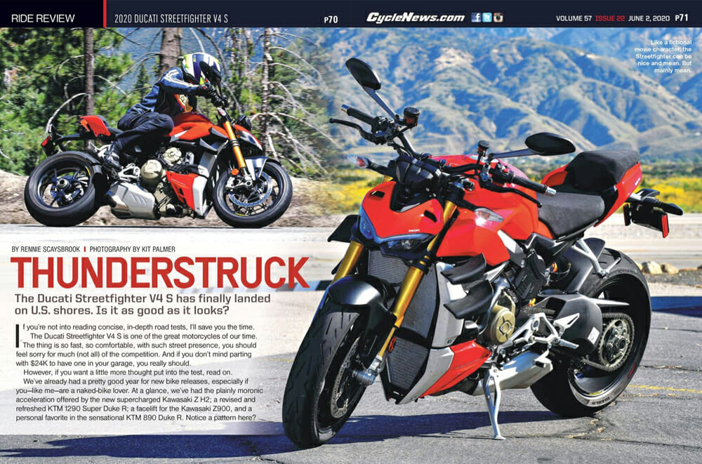 Cycle News 2020 Ducati Streetfighter V4 S Review