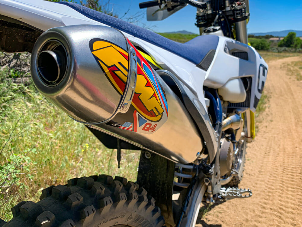 Husqvarna FMF Q4 Muffler and Megabomb Header Review