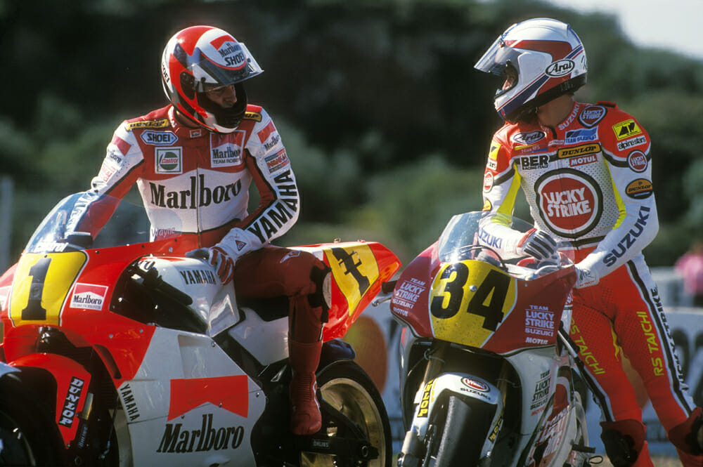 Wayne Rainey and Kevin Schwantz