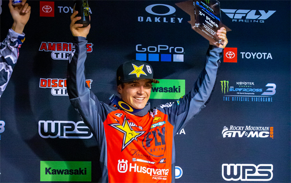 Rockstar Energy Husqvarna Factory Racing Team Excels at SX Round 12 Osborne leads the way with a podium finish in 450SX class