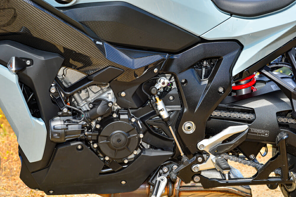 The new motor in the 2020 BMW S 1000 XR produces a claimed 165 horsepower.