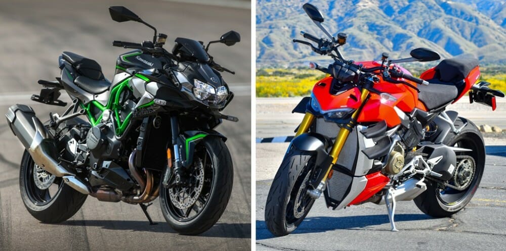 2020 Kawasaki Z H2 and 2020 Ducati Streetfighter V4 S Specifications