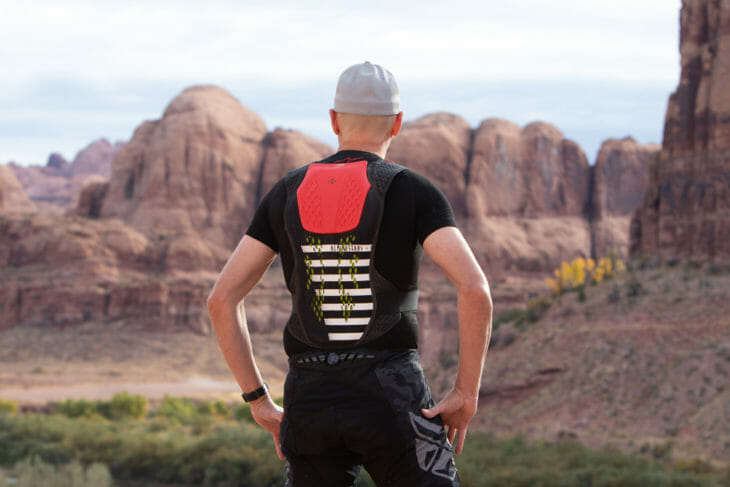The Alpinestars Sequences chest protector offers extended back protection.