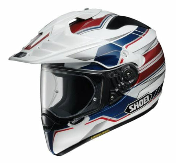 SHOEI HORNET ADVブラック/ホワイト/レッド Amazon.com: Shoei Hornet X2 Sovereign Adventure Motorcycle Helmet