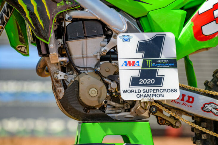SX Champion Eli Tomac number-one plate.