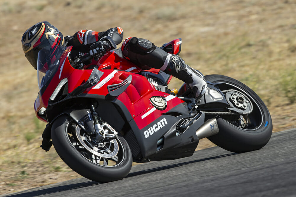 Left side of the 2020 Ducati Superleggera V4
