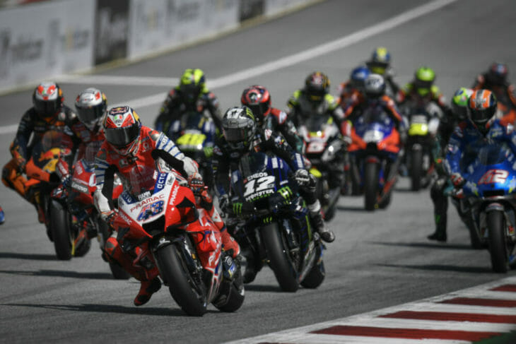 2020 Austrian MotoGP Results braking