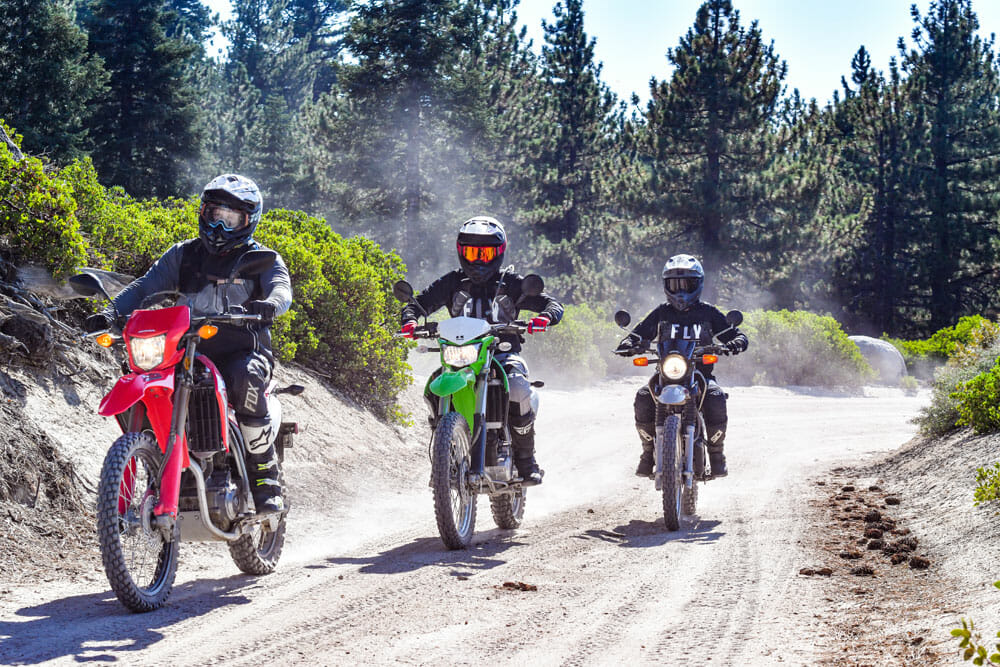 2020 Kawasaki KLX250 vs. Honda CRF250L vs. Comparison - Cycle News