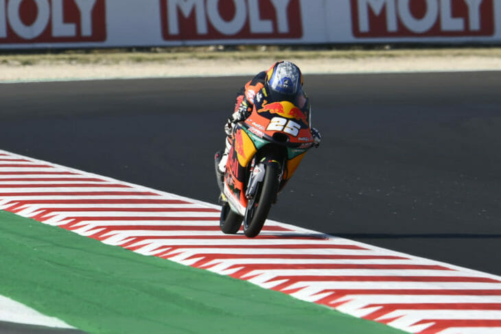 2020 San Marino MotoGP Fernandez tops Moto3 Friday