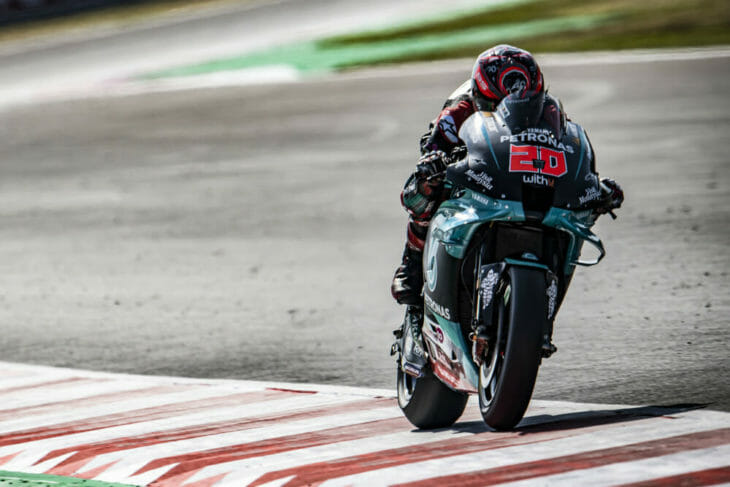 2020 San Marino MotoGP Friday Quartararo leads