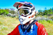 Rider wearing the Atlas Air Neck Brace