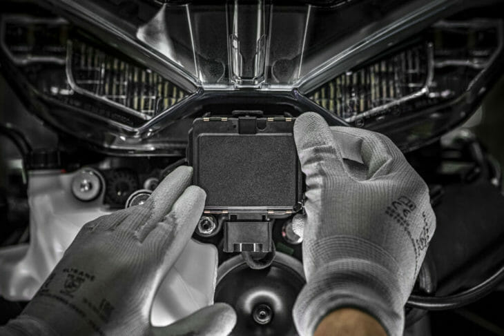 Ducati motorcycle front radar system