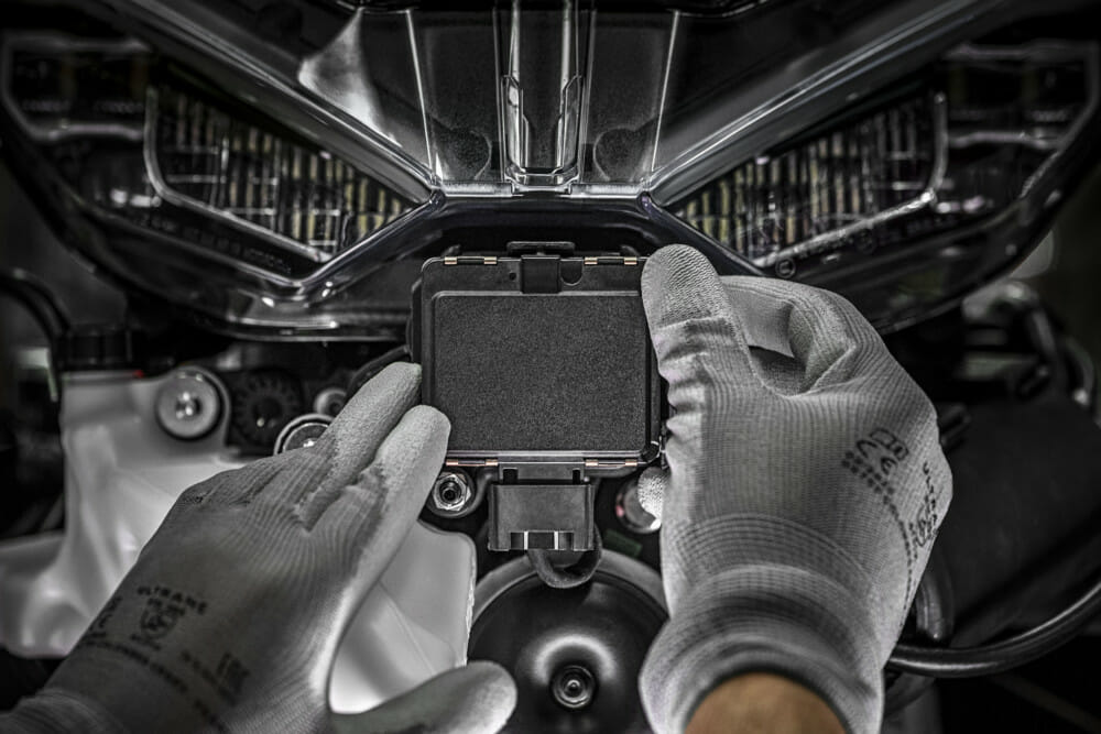 Ducati motorcycle front radar system