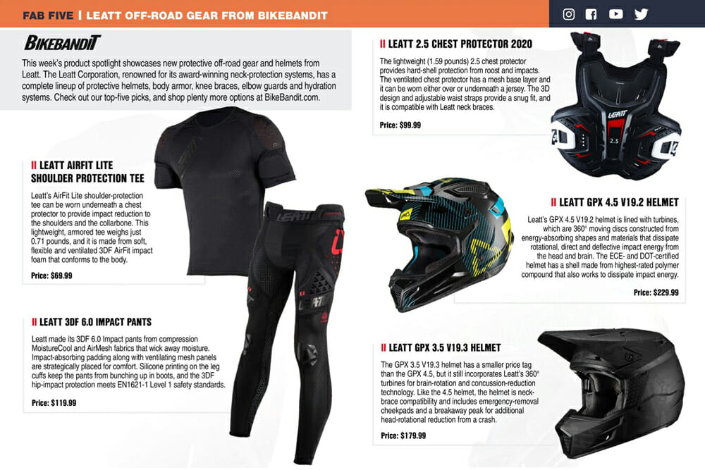 Leatt Off-Road Gear From BikeBandit - Cycle News Leatt Off-Road Gear From BikeBandit - Cycle News
