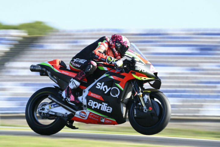 Joe Roberts MotoGP Aprilia ride Espargaro Joe Roberts MotoGP Aprilia ride Espargaro