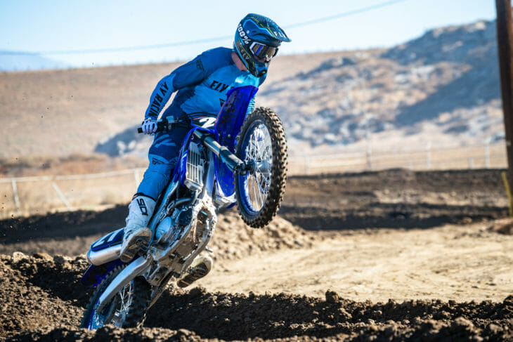 2021 Yamaha YZ250F wheelie