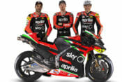 Aleix Espargaró, Lorenzo Savadori and Bradley Smith