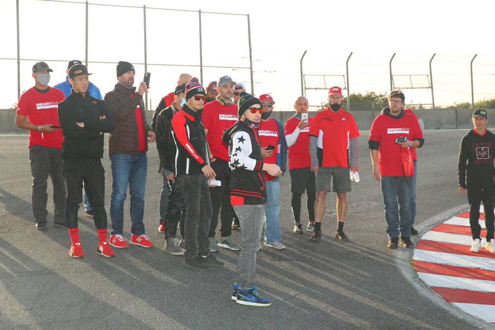 Roger Hayden and Kyle Wyman and Ducatisti