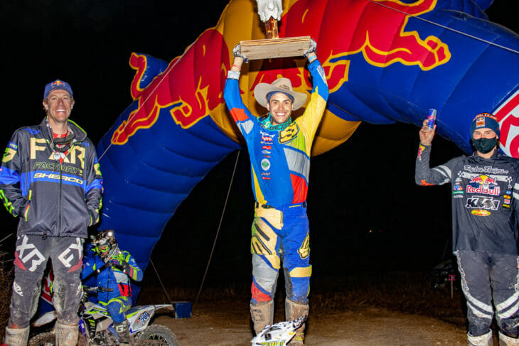 2020 Red Bull Override Results Podium with Roman Webb Hart