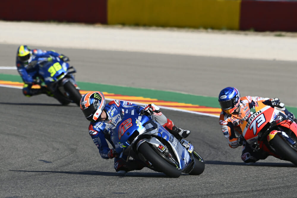 Alex Rins Alex Marquez Joan Mir at 2020 Aragon GP