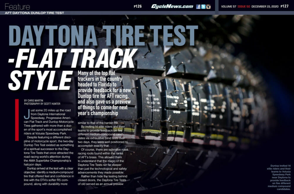 AFT Daytona Dunlop Tire Test