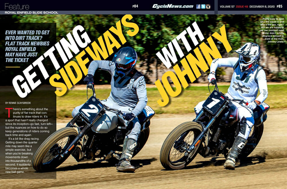 Cycle News at Royal Enfield Slide School