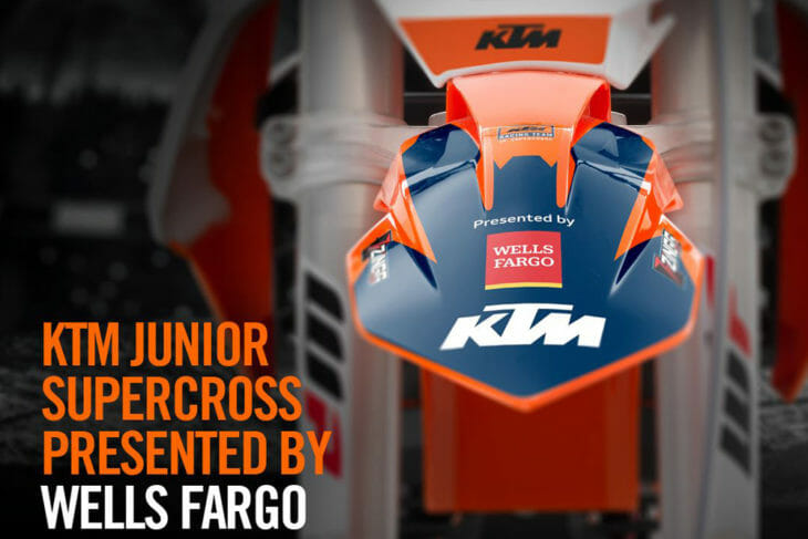 Wells Fargo joins KTM North America as a supporting partner of KTM Junior Racing SX program
