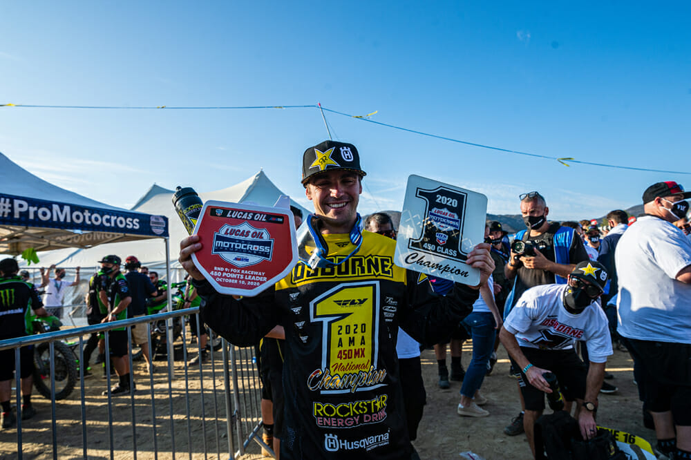 Zach Osborne 2020 outdoor Nationals red plate