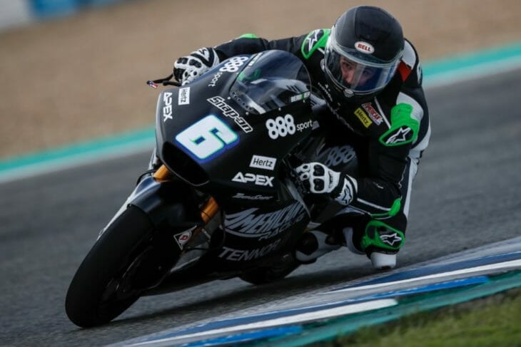 Cameron Beaubier Moto2 Test 