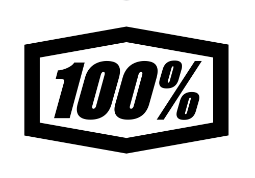 100 percent logo 500x350