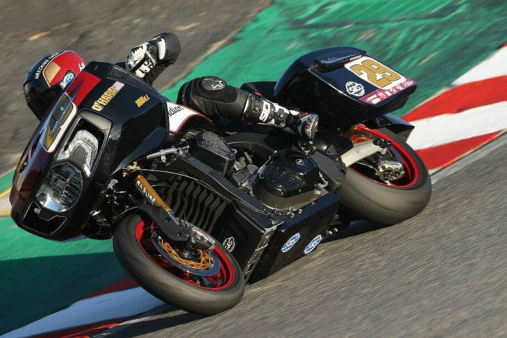 Racer in MotoAmerica King Of The Bagger Series