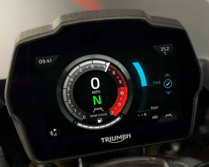 2021 Triumph Speed Triple First Look dash