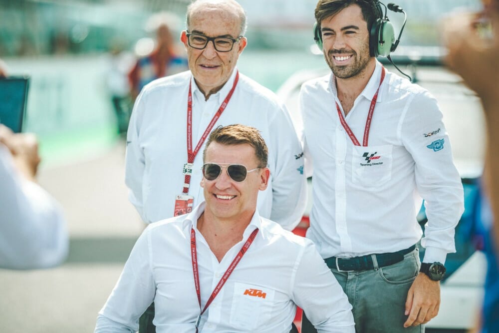 Carmelo Ezpeleta, Pit Beirer and Carlos Ezpeleta