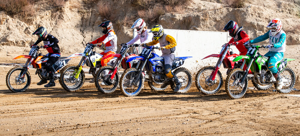 Cycle News riders testing 250F motorcycles