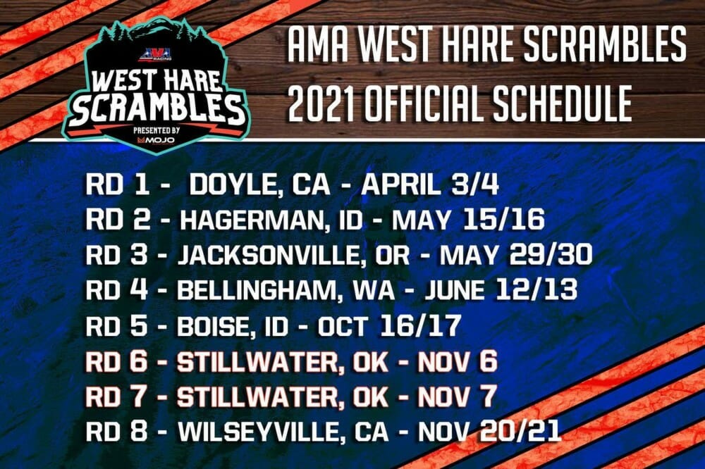 2021 AMA East and West Hare Scrambles Schedules (Updated) Cycle News