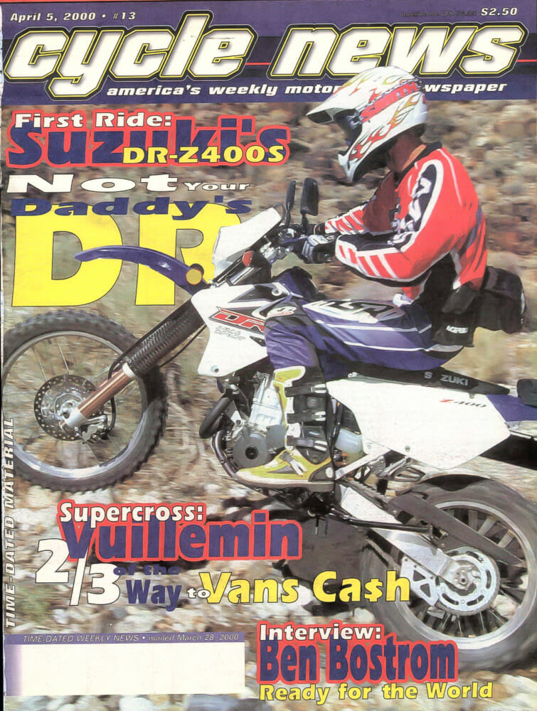 2000 Cycle News Magazine with Suzuki DR-Z400S on cover