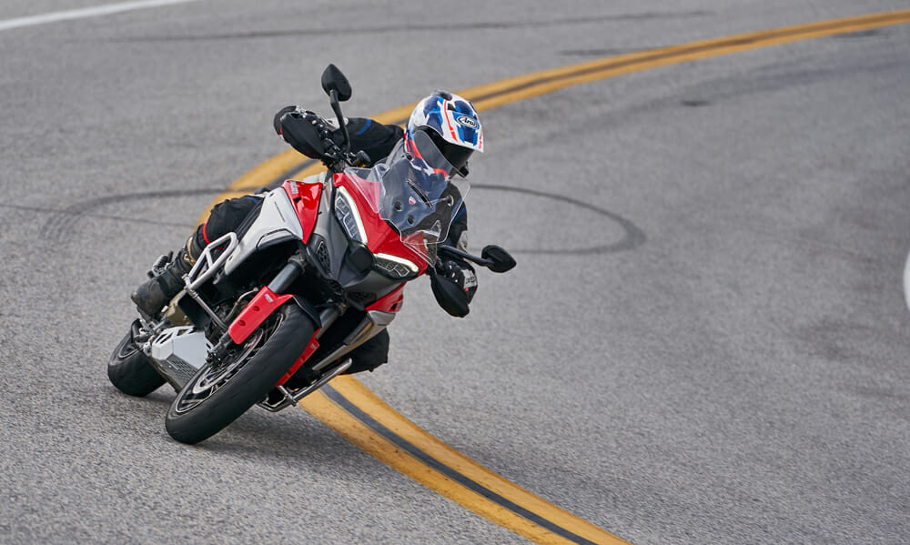 2021 Ducati Multistrada V4 S cornering