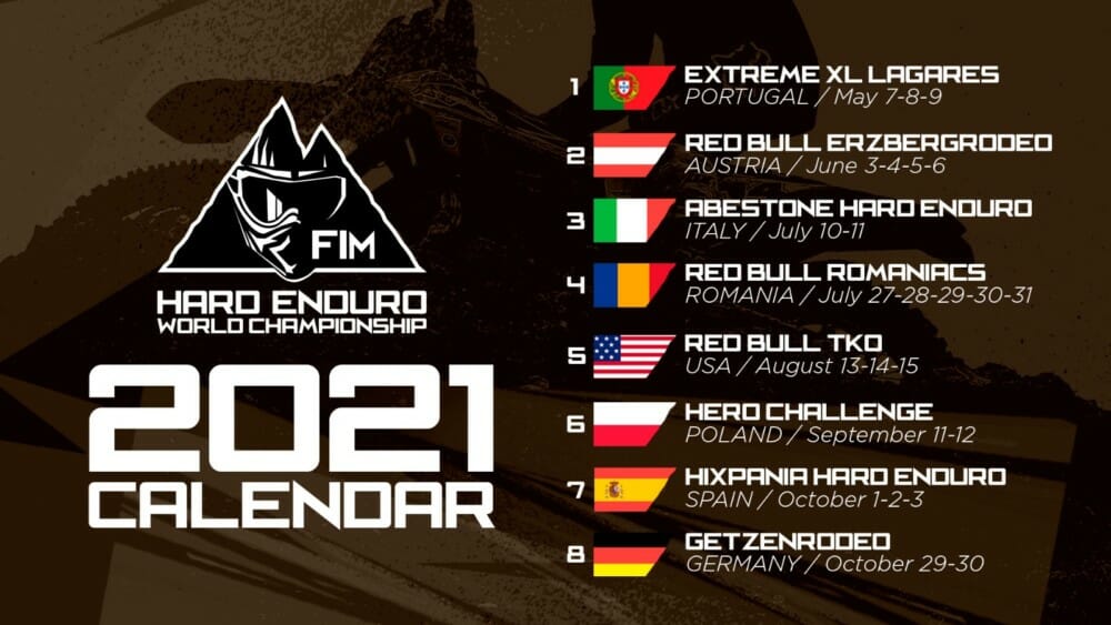 2021 FIM Hard Enduro World Championship Calendar Confirmed