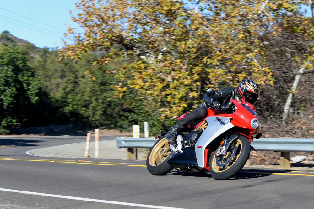 2021 MV Agusta Superveloce 800 at speed