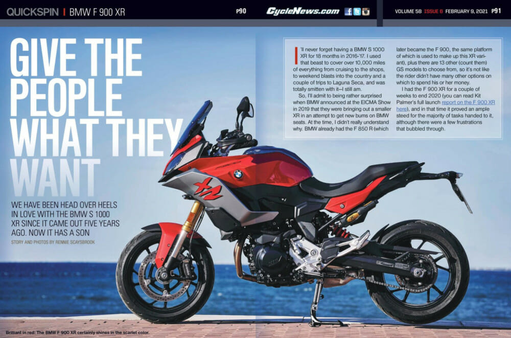 2021 BMW F 900 XR Review