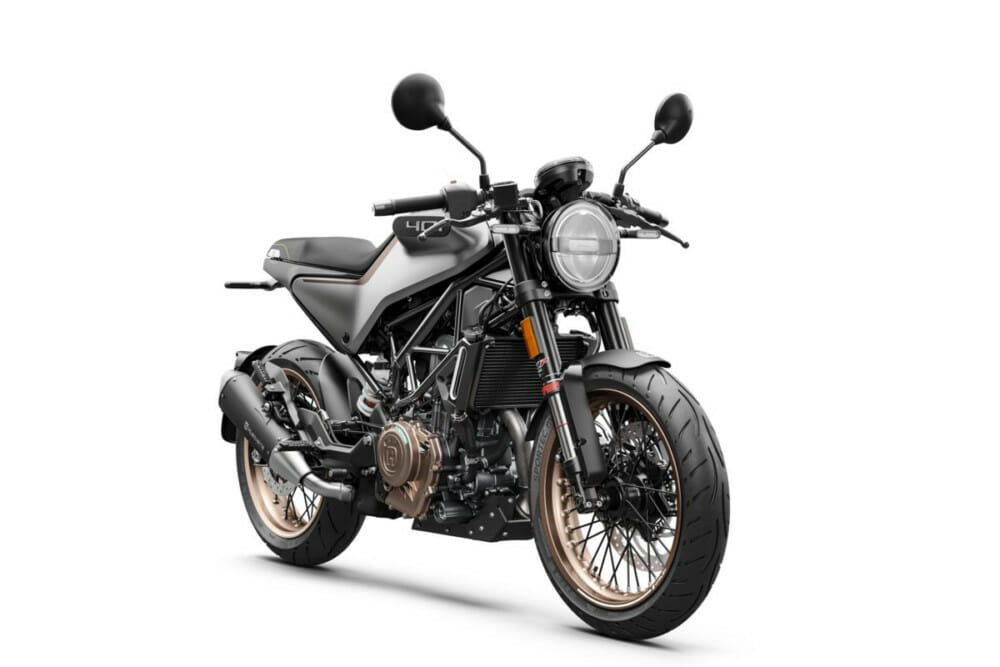 Husqvarna Motorcycles 2021 Vitpilen 401 and Svartpilen 401