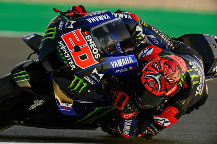 2021 Qatar MotoGP Test Results Quartararo second