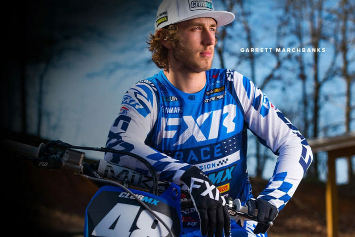Garrett Marchbanks wearing FXR Racing Revo Flow Gear