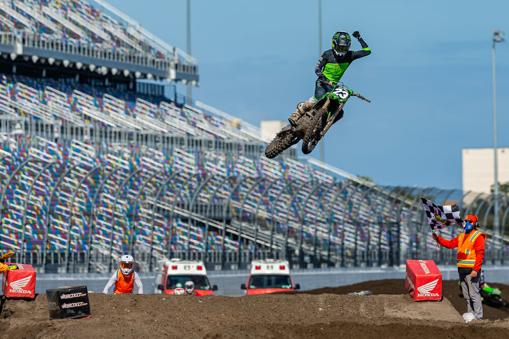 Ryder DiFrancesco at 2021 Ricky Carmichael Daytona Amateur Supercross