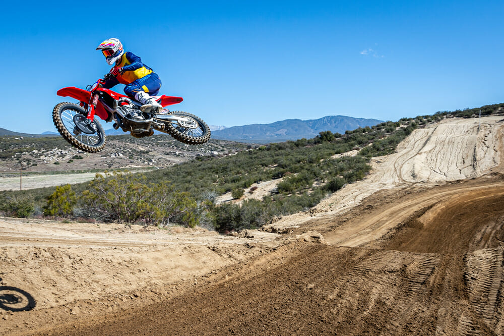 2021 Honda CRF450RWE at Cahuilla Creek
