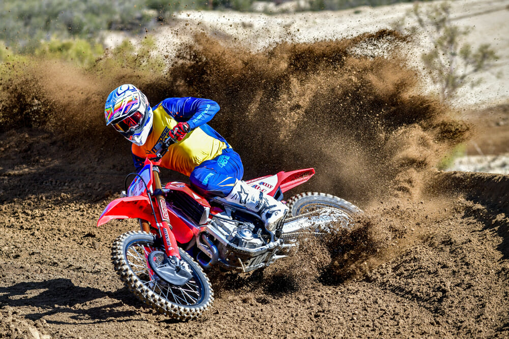 2021 Honda CRF450RWE cornering