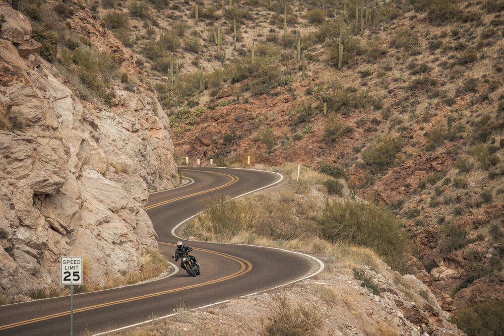 2021 Indian FTR Canyon road