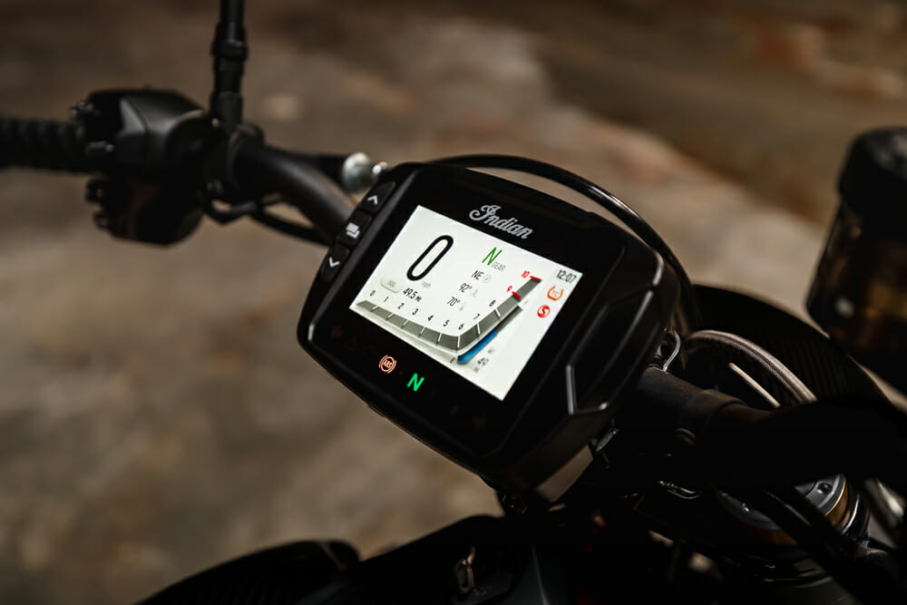 2021 Indian FTR touchscreen dash
