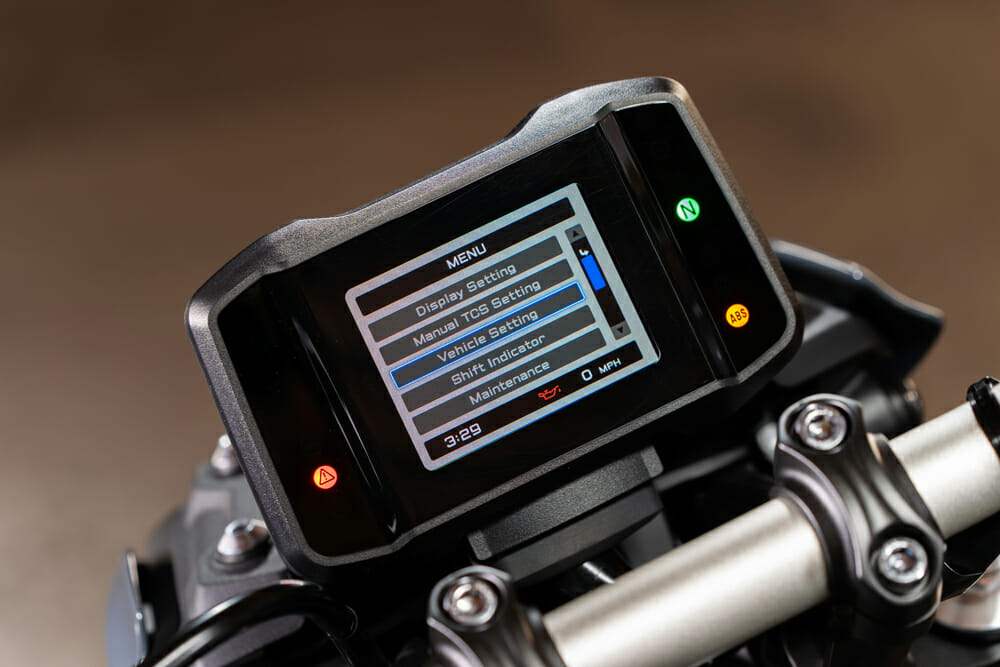 2021 Yamaha MT-09 dash