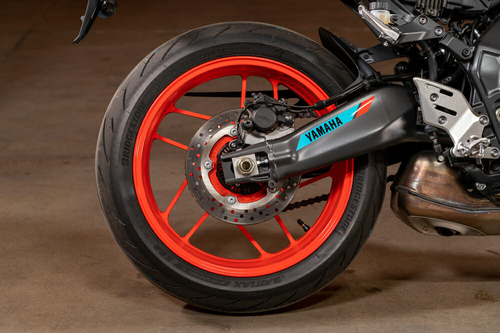 2021 Yamaha MT-09 rear wheel